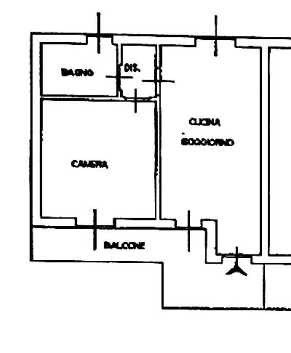 Bilocale con balcone a Cantù