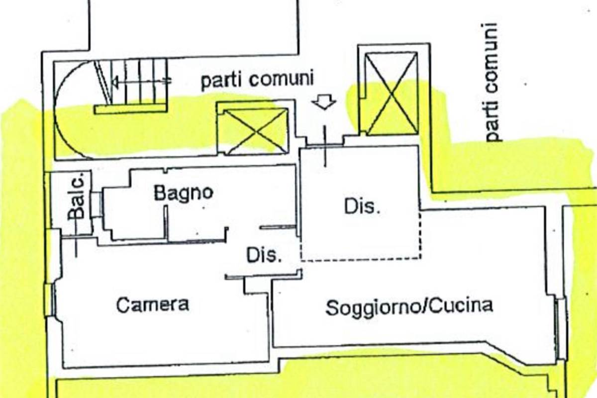 Elegante bilocale finemente ristrutturato  