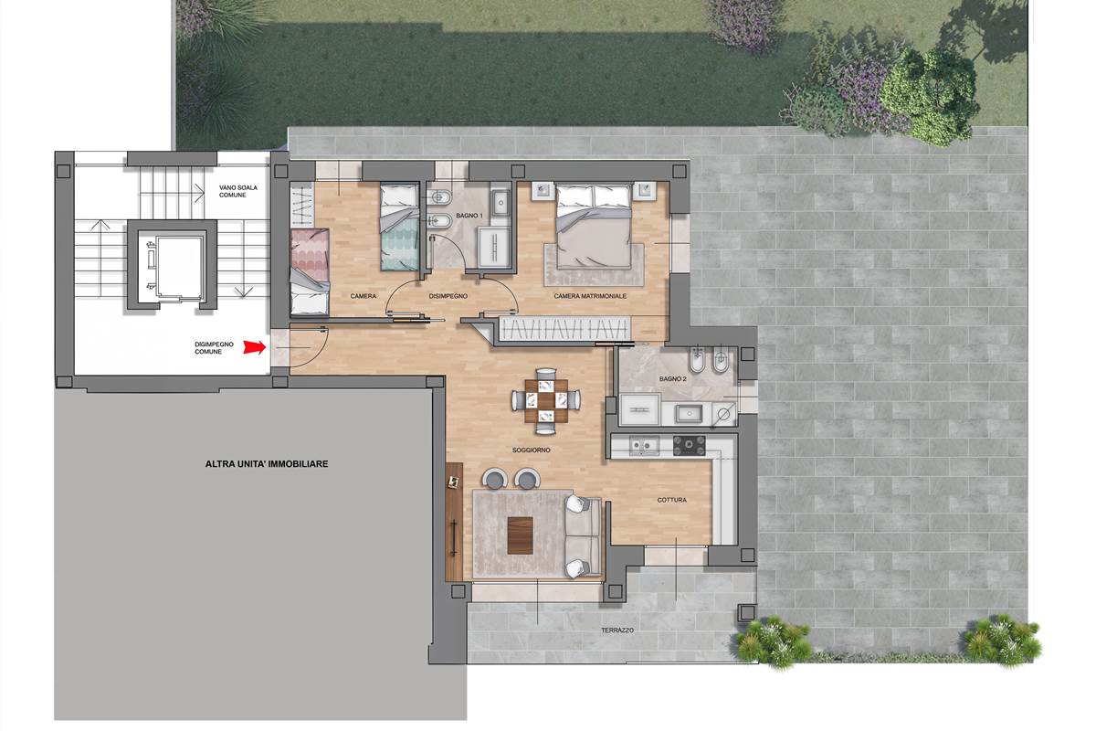 A/4 - 4 locali con Terrazzo - Residenza Mascagni