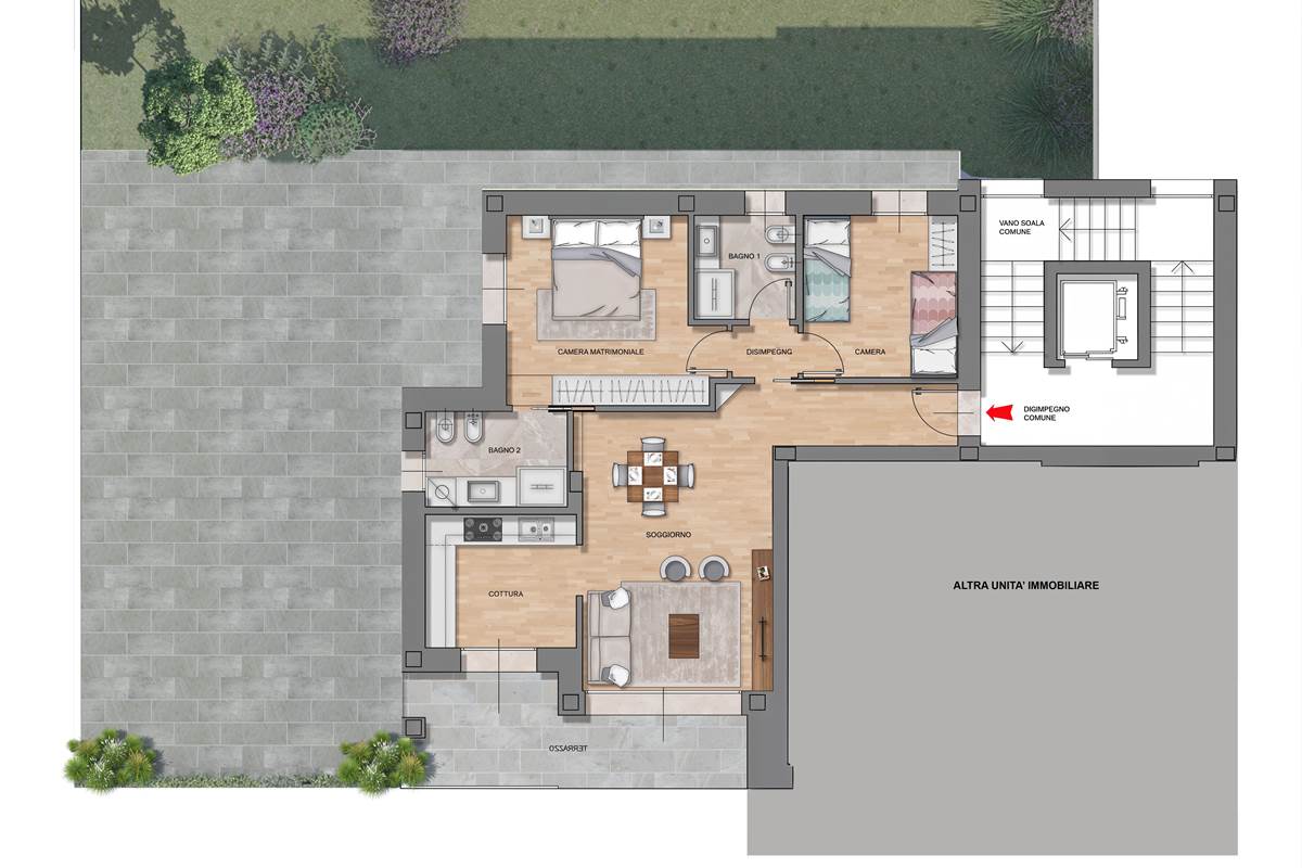 A/4 - 4 locali con Terrazzo - Residenza Mascagni