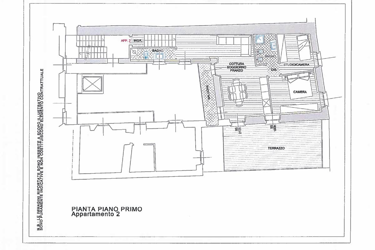 NUOVO TRILOCALE  CON MERAVIGLIO TERRAZZO E BALCONE