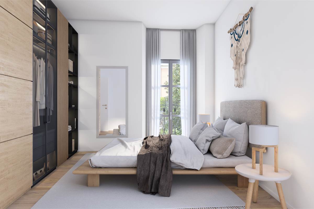 ELEGANTE TRILOCALE CON BALCONE