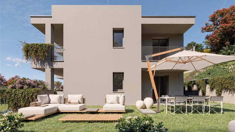 B/1- Trilocale con ampio terrazzo e giardino 