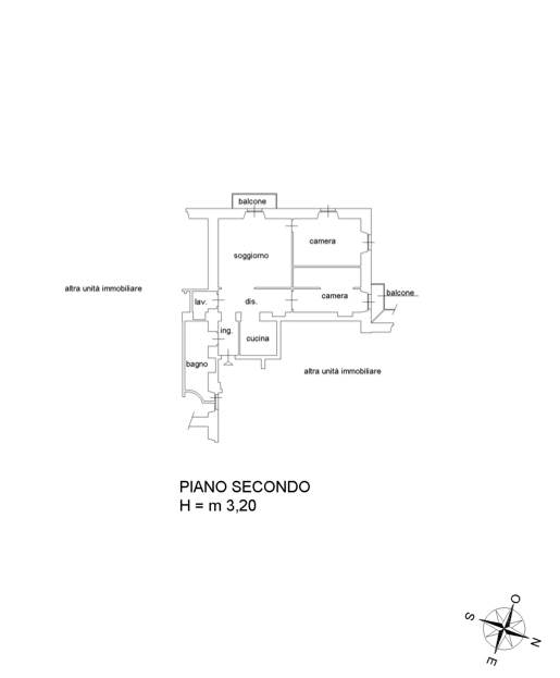 VIALE GENO - AMPIO TRILOCALE VISTA LAGO