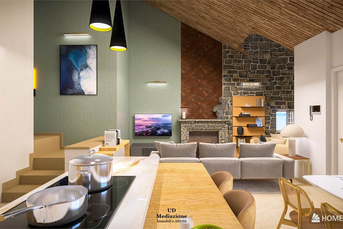 render possibile arredo soggiorno cucina