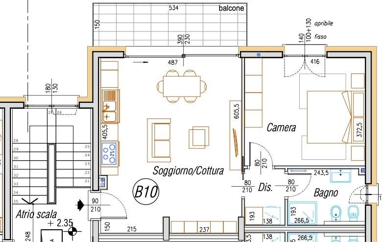 ROVELLASCA BILOCALE CON BALCONE E BOX