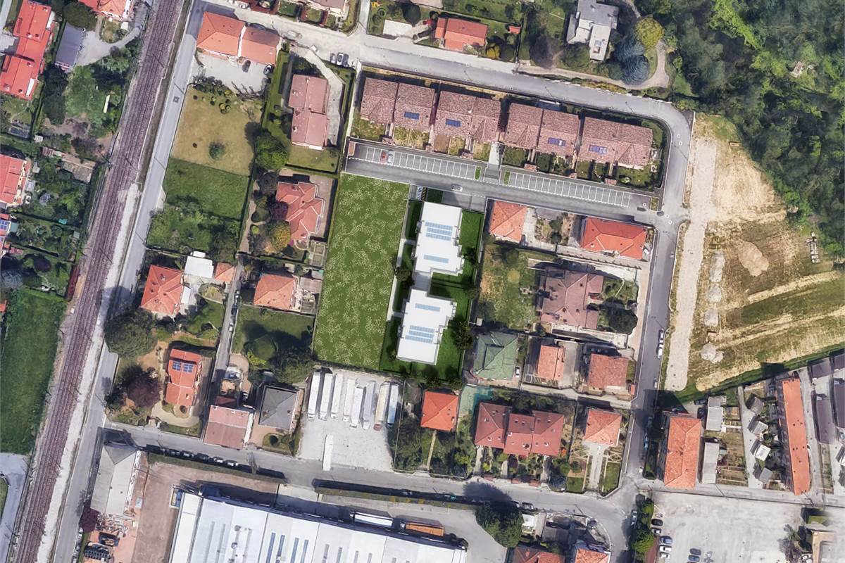 LOMAZZO NUOVO TRILOCALE CON GIARDINO