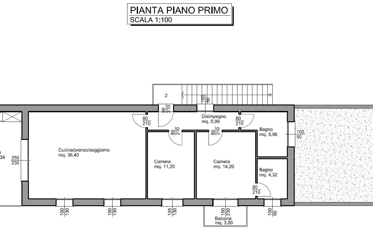 NUOVA COSTRUZIONE Trilocale al piano primo