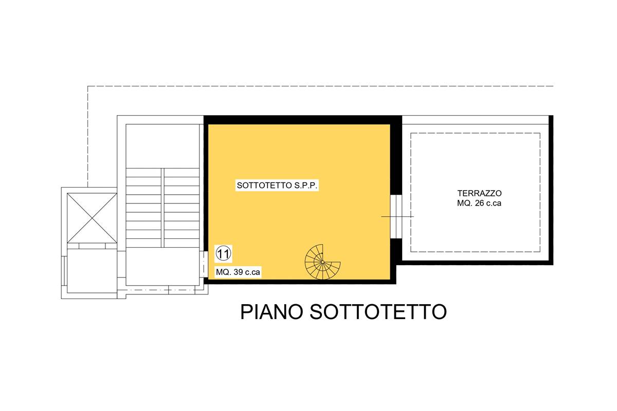 LENTATE SUL SEVESO NUOVO ATTICO CON TERRAZZO