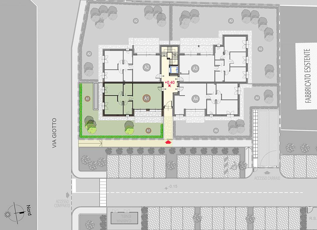 ROVELLASCA NUOVO TRILOCALE CON GIARDINO