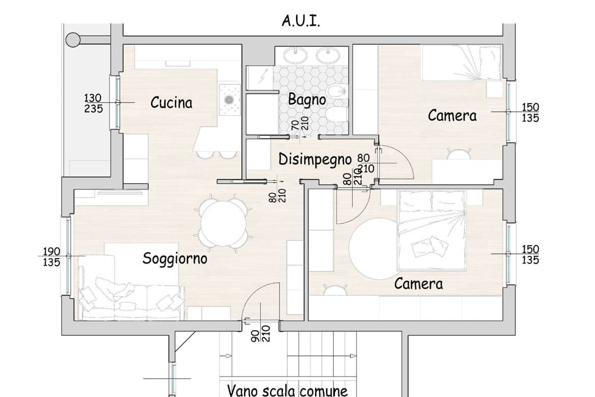 CERMENATE TRILOCALE COMPLETAMENTE RISTRUTTURATO