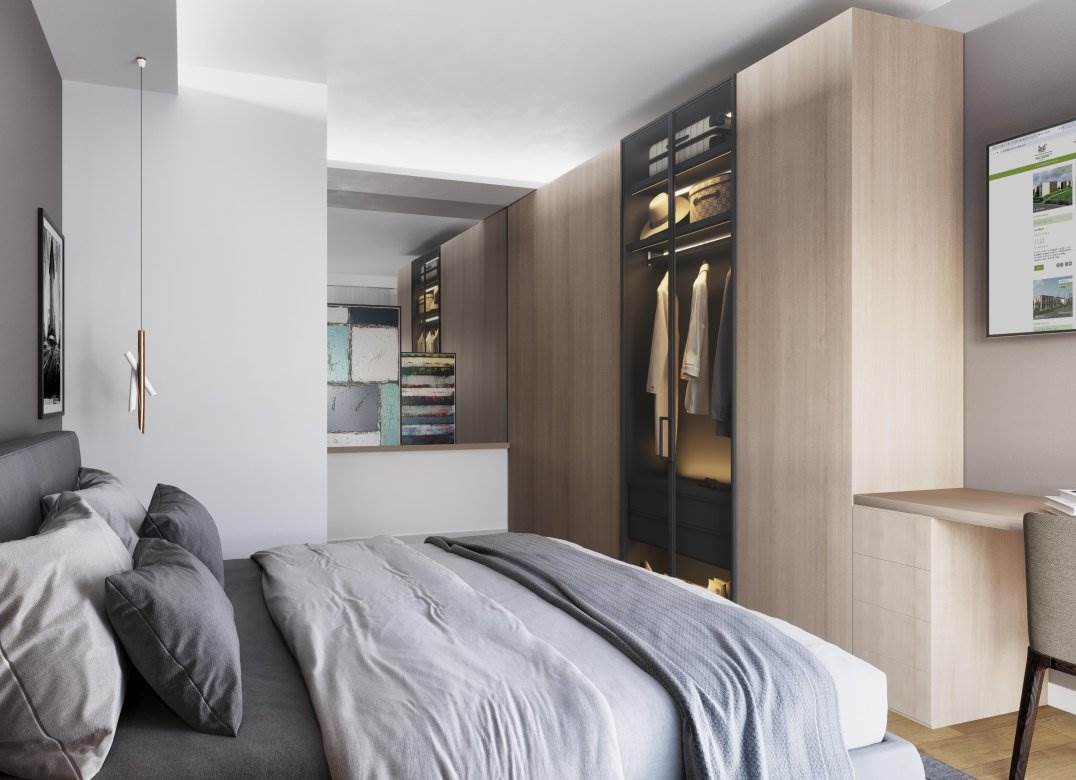 LOMAZZO NUOVO TRILOCALE CON GIARDINO E BOX