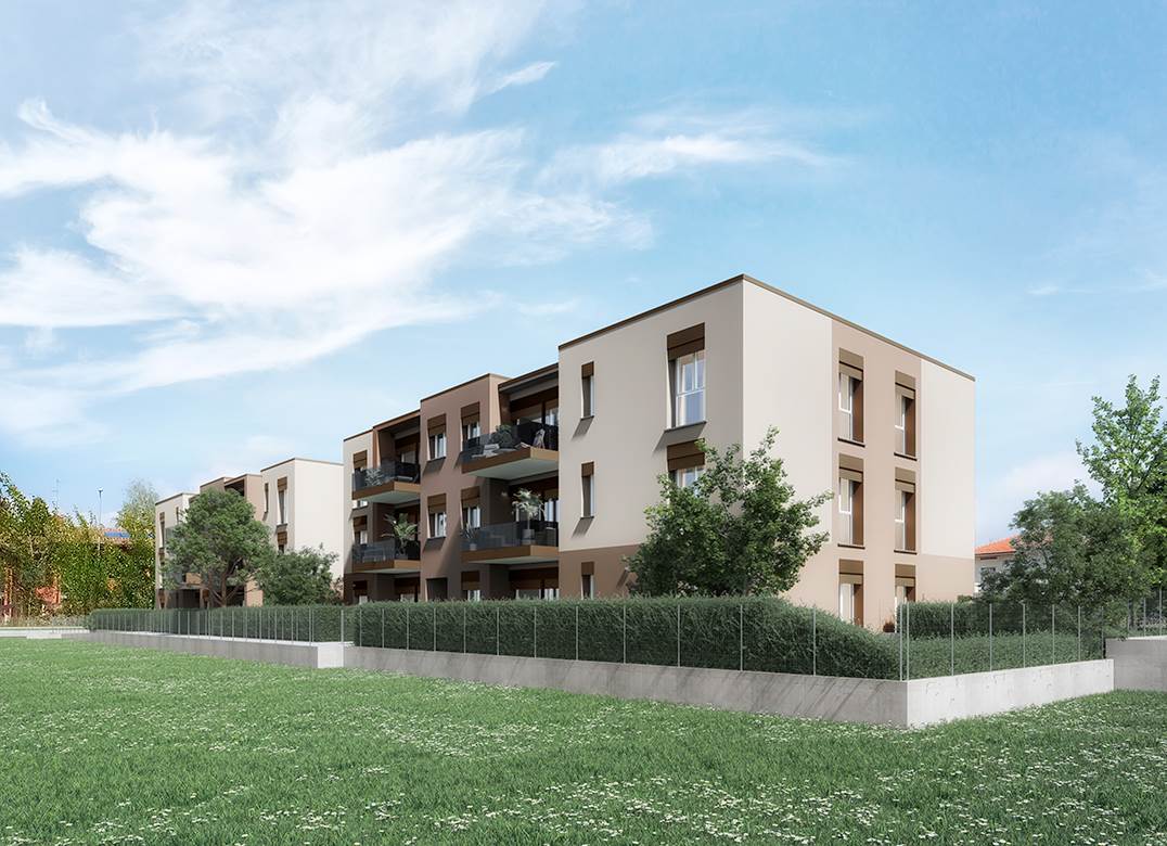 LOMAZZO NUOVO TRILOCALE CON GIARDINO E BOX