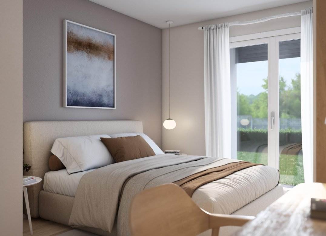 BREGNANO NUOVO TRILOCALE CON GIARDINO