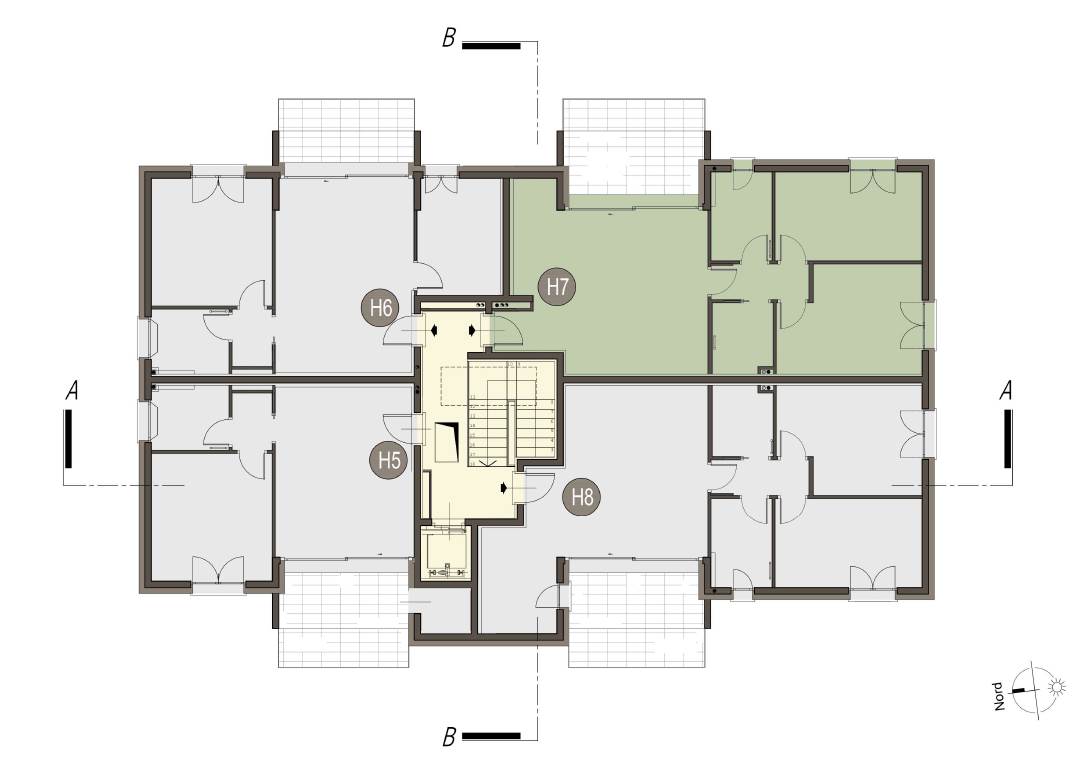 BREGNANO NUOVO TRILOCALE CON TERRAZZO