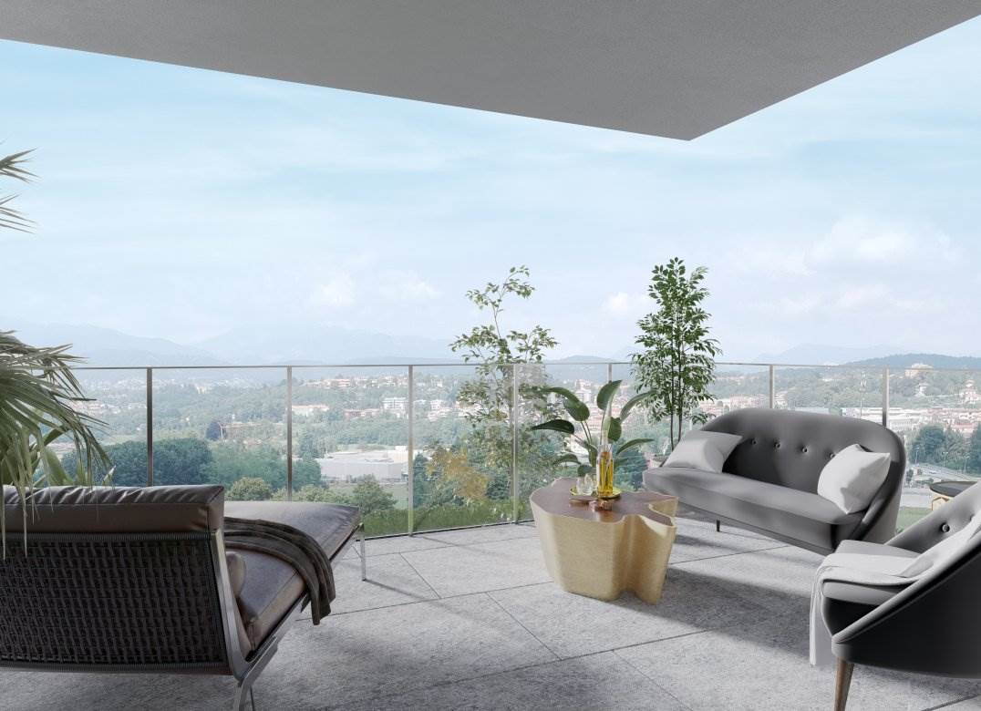 BREGNANO NUOVO TRILOCALE CON TERRAZZO