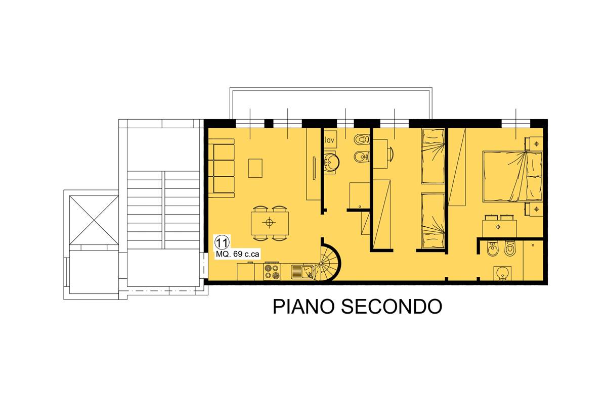 LENTATE SUL SEVESO NUOVO ATTICO CON TERRAZZO