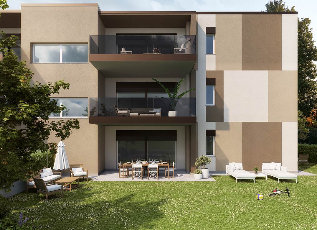 ROVELLASCA NUOVO TRILOCALE CON GIARDINO