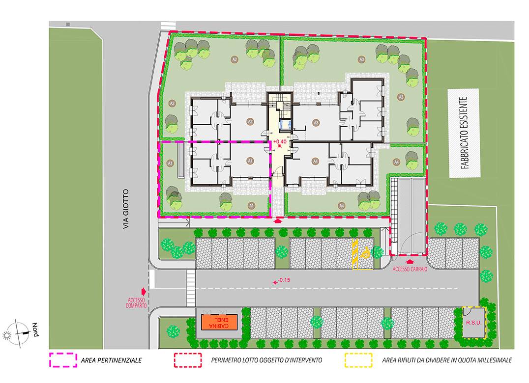 ROVELLASCA NUOVO TRILOCALE CON GIARDINO
