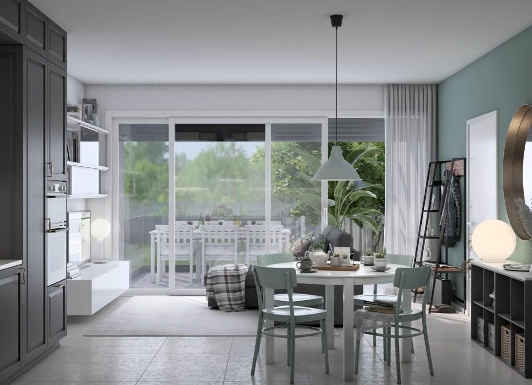 GUANZATENUOVO TRILOCALE CON GIARDINO E BOX DOPPIO