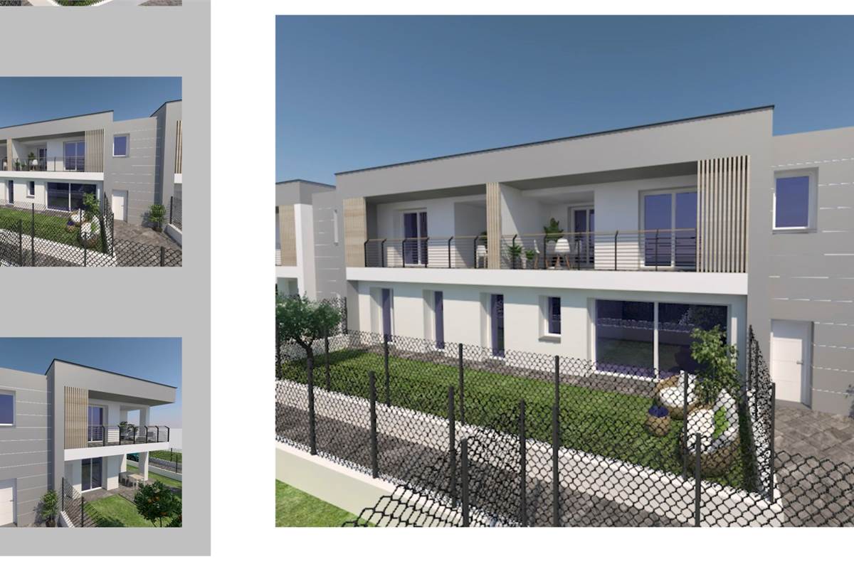 BREGNANO NUOVO TRILOCALE CON BALCONI E BOX