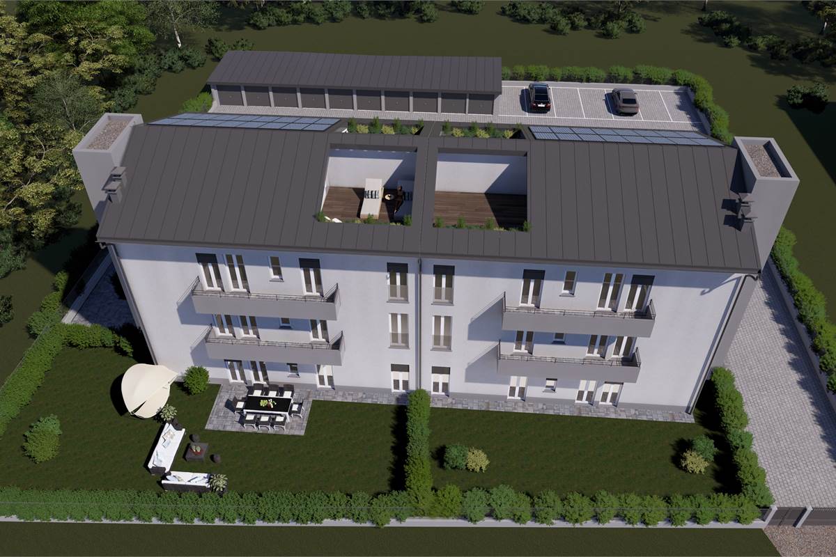 LENTATE SUL SEVESO NUOVO TRILOCALE CON BALCONE