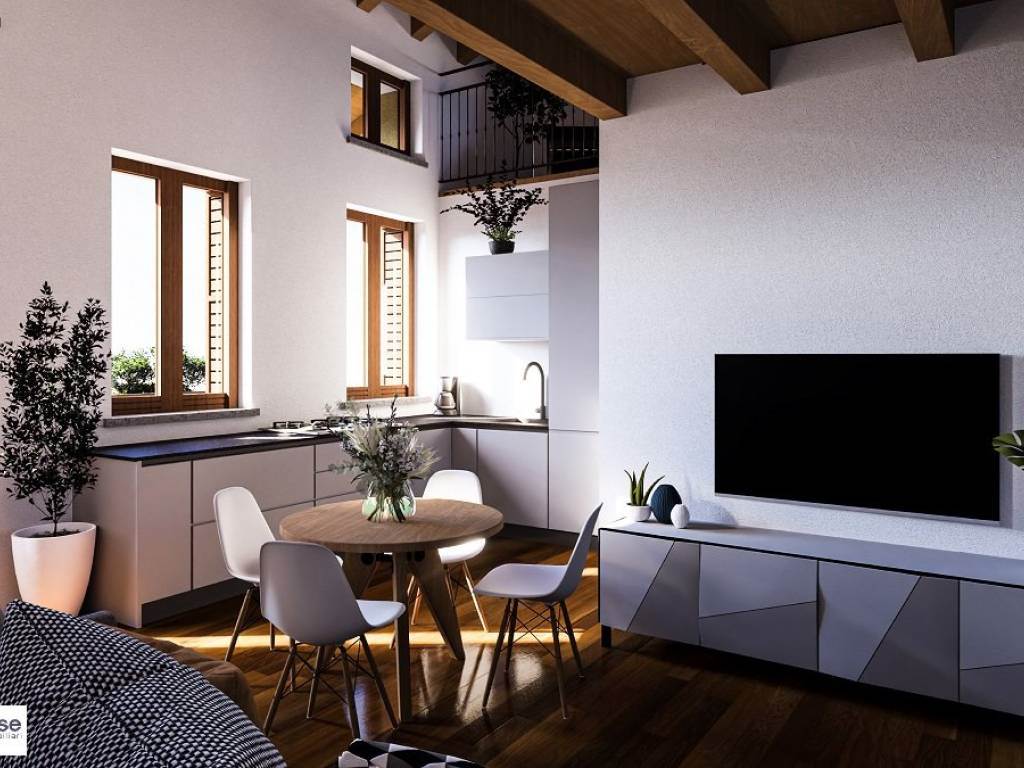 NOVEDRATE NUOVO TRILOCALE SU DUE LIVELLI CON POSTO AUTO