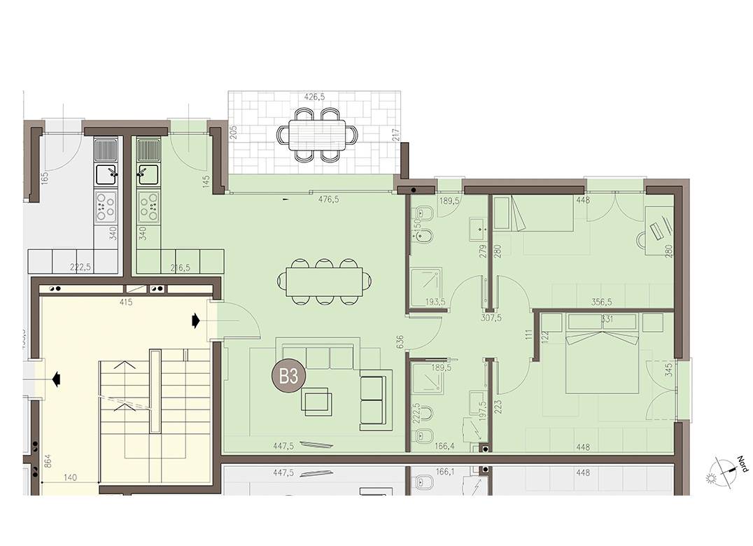COLVERDE NUOVO TRILOCALE CON GIARDINO