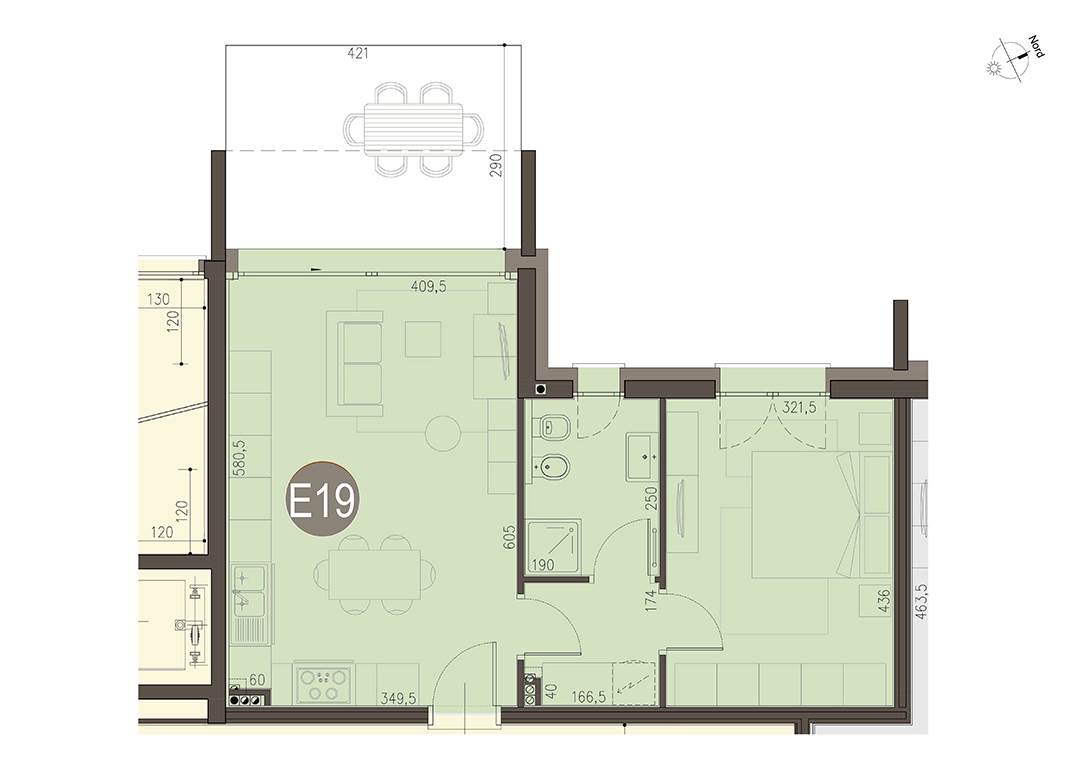 BIZZARONE NUOVO BILOCALE CON TERRAZZO