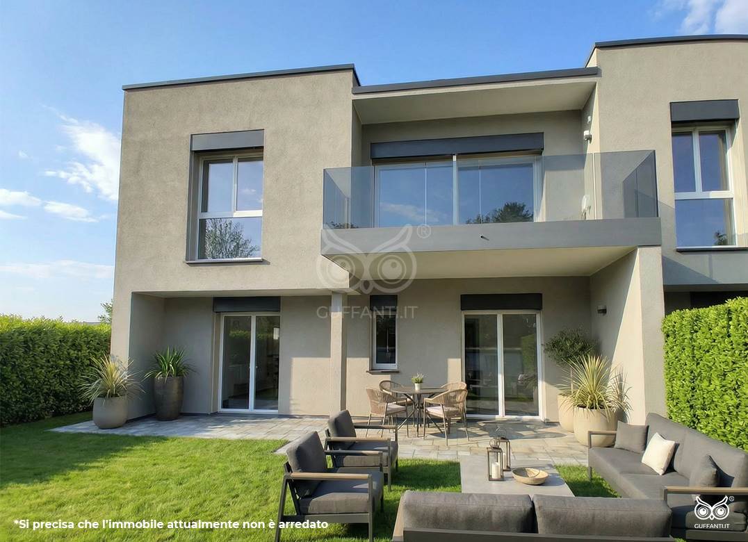 BIZZARONE NUOVO QUADRILOCALE CON GIARDINO E BOX DOPPIO