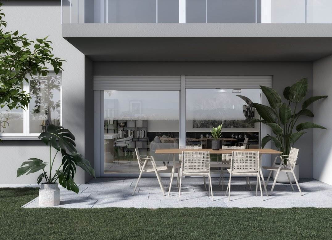 BIZZARONE NUOVO QUADRILOCALE CON GIARDINO E BOX DOPPIO