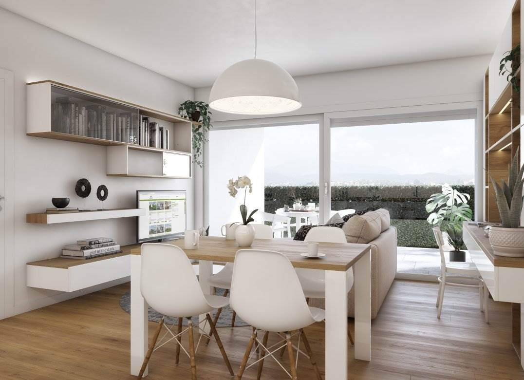 BIZZARONE NUOVO QUADRILOCALE CON GIARDINO E BOX DOPPIO