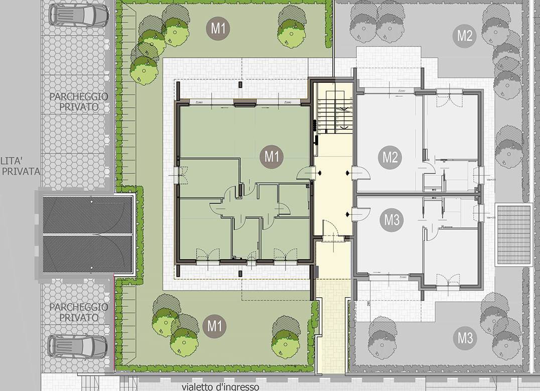 BIZZARONE NUOVO QUADRILOCALE CON GIARDINO E BOX DOPPIO