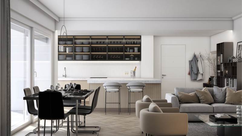 CADORAGO ELEGANTE QUADRILOCALE CON AMPIO GIARDINO