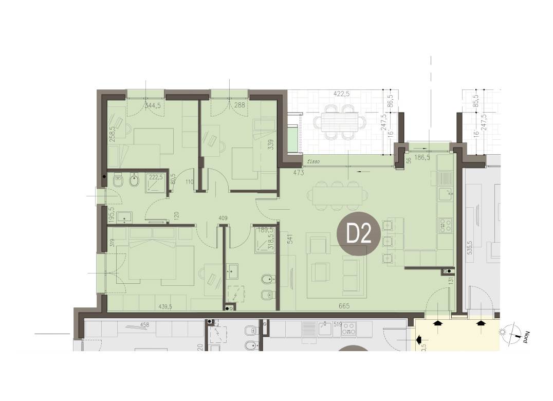 CADORAGO ELEGANTE QUADRILOCALE CON AMPIO GIARDINO