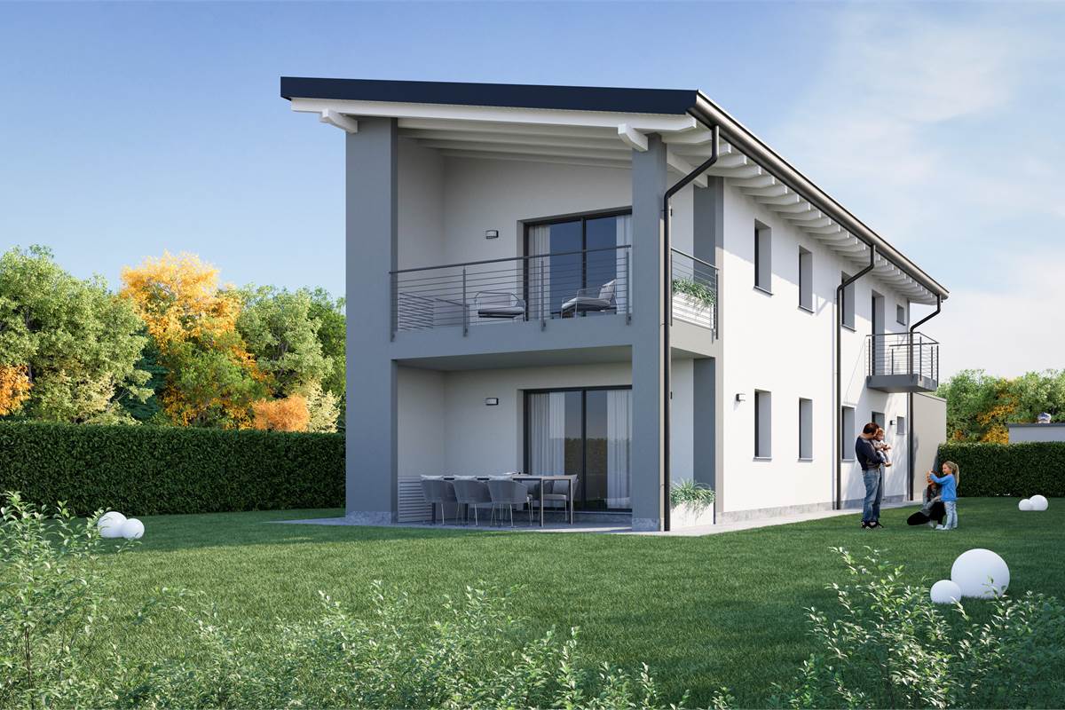 Cantù appartamento in villa al piano primo con terrazzo