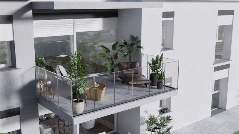 BEREGAZZO CON FIGLIARO NUOVO TRILOCALE CON TERRAZZO