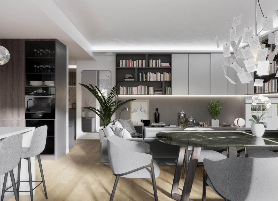 BEREGAZZO CON FIGLIARO NUOVO TRILOCALE CON TERRAZZO