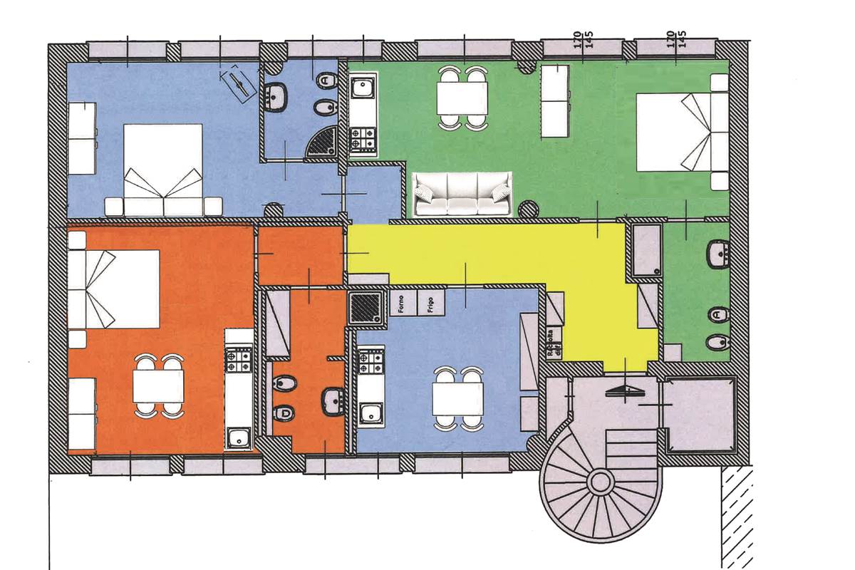 Versatile quadrilocale con 3 posti auto