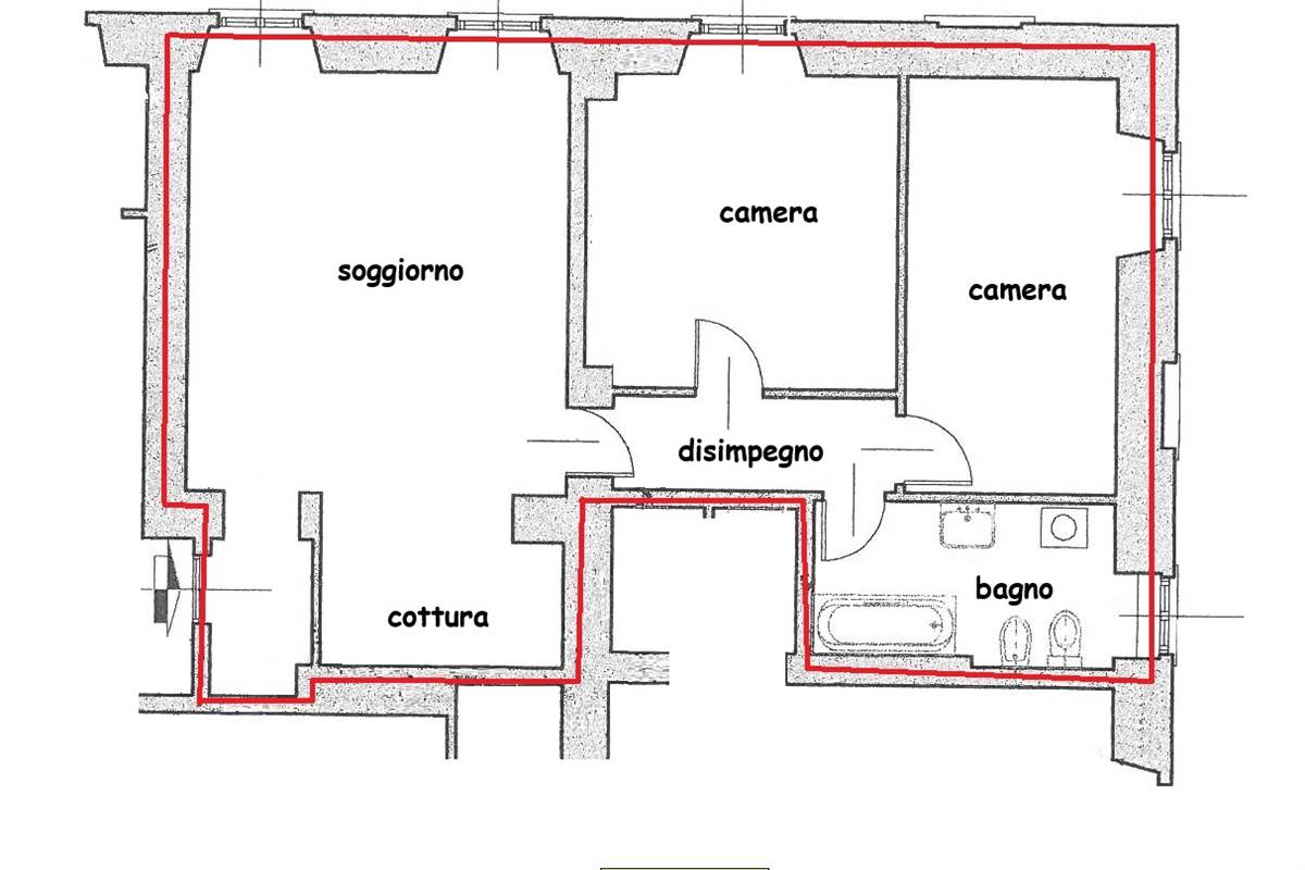 Rif. 3031 - Merone/3 locali