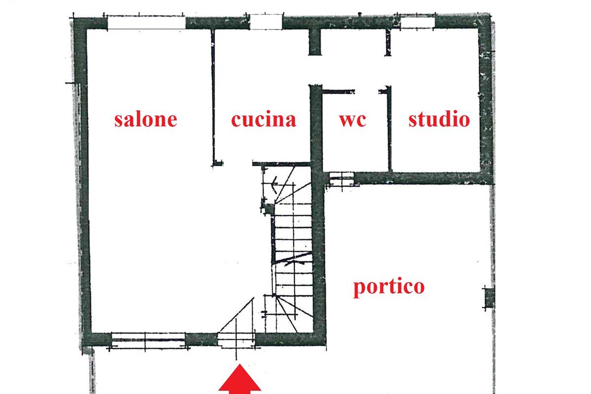 stato di fatto zona giorno