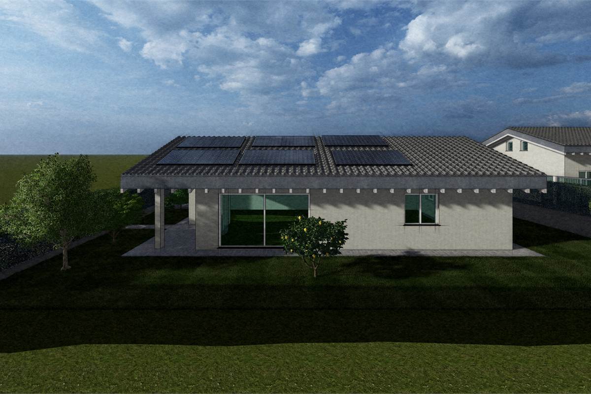 Nuova villa tutta sul piano
