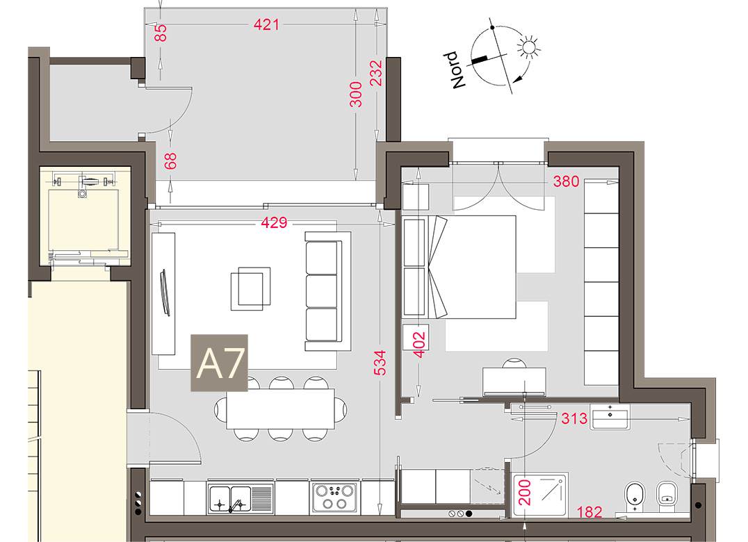 NUOVO CON BOX E TERRAZZO
