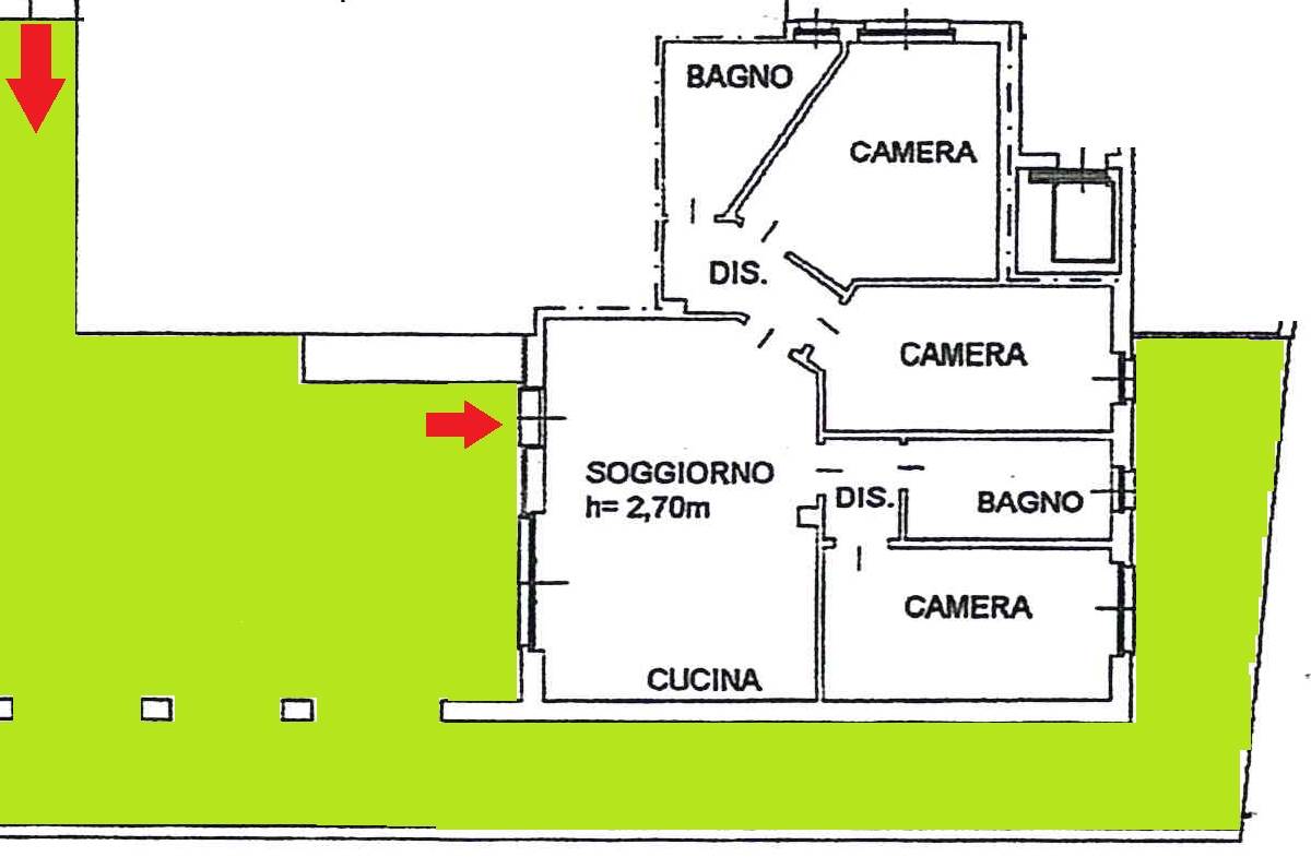 Indipendente con terrazzo classe B