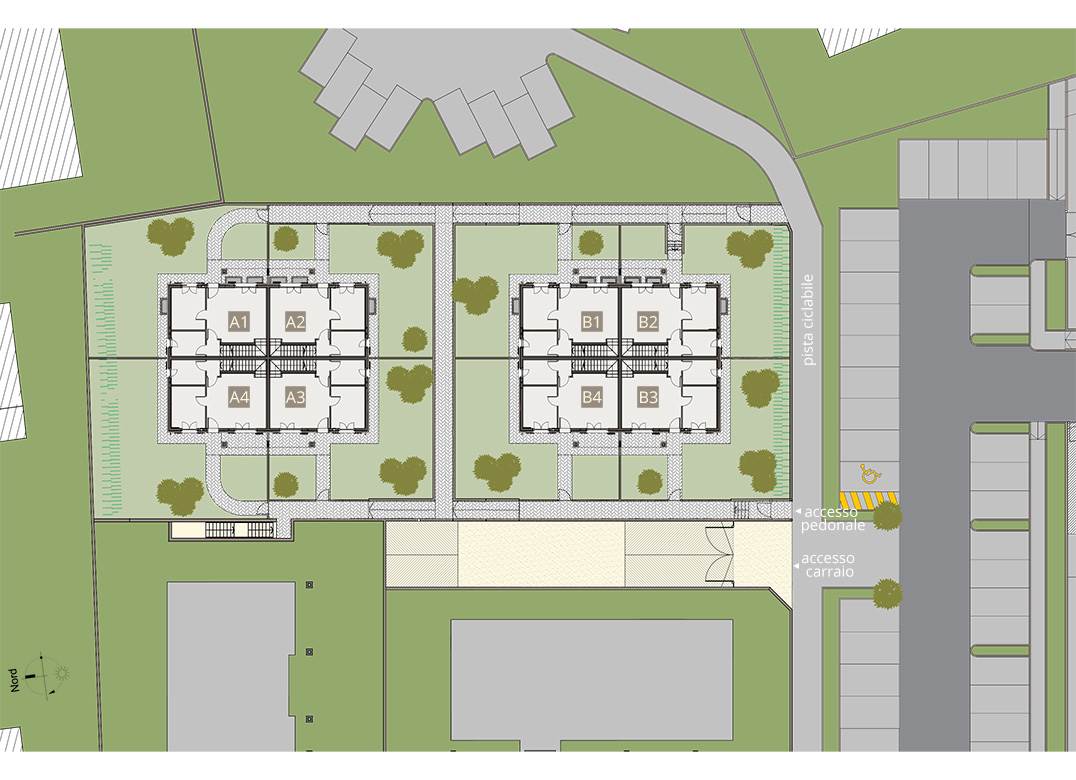 Villa a schiera di testa con giardino privato