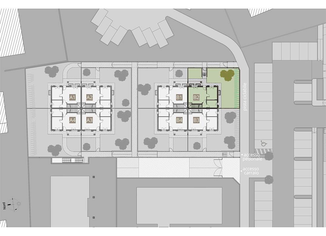 Villa a schiera di testa con giardino privato