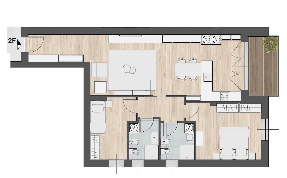 3 locali In Vendita a Rovellasca