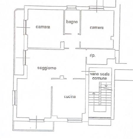 Ampio trilocale/quadrilocale con veranda privata