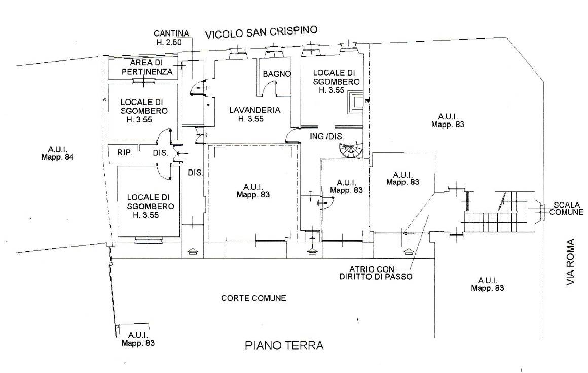 Porzione di casa in corte con autorimessa doppia e singola