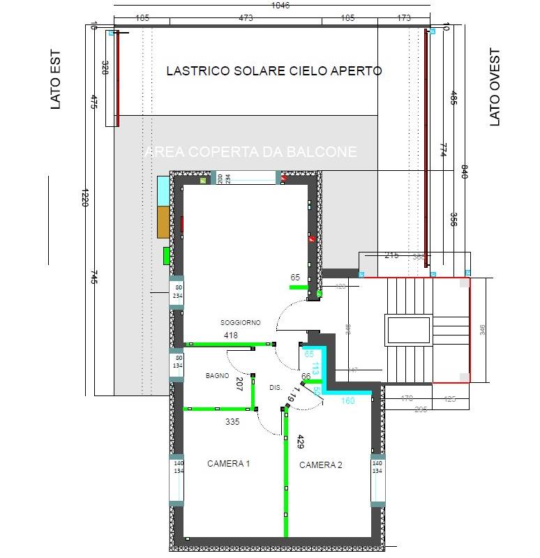 Signorile trilocale arredato di nuova costruzione